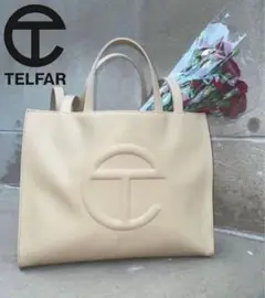 《NY発・新品未使用》テルファー バッグ クリーム ミディアム M Telfar
