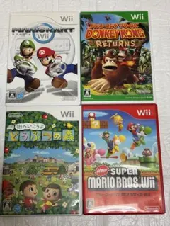 ⭐️24時間以内発送⭐️ Wiiソフトまとめ売り　4本セット　マリカー　どう森