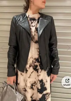 goose craft. ライダースジャケット 本革 M 黒 シングルライダース 本革 ホースハイド レザージャケット シングルライダース