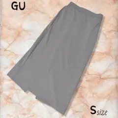 GU ジーユー 無地シンプル ウエストゴムストレッチスカート ポケット付 S