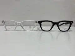 黒縁 クリア 2個セット メガネ gentlemonster Ojo01似
