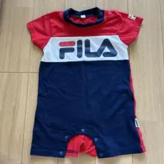 西松屋FILA ボタン付きロンパース 90サイズ 赤