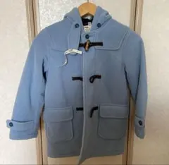 水色 ウールコート キッズ 100cm~