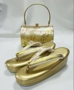 新品　振袖用　草履バックセット　背が高く見える 厚底草履24.5cm