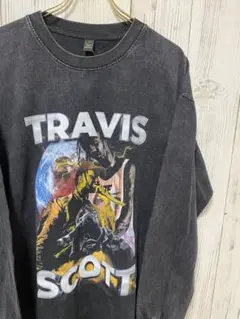 トラヴィススコット TRAVIS SCOTT ヴィンテージ 長袖 ウォッシュ加工