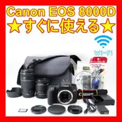❤すぐに使える❤Wi-Fi搭載❤Canon EOS 8000D❤高画質・自撮り❤