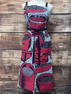 アフリカ布　　ハンドメイドエプロン