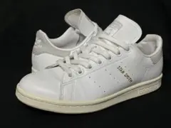 【美品】addidas スタンスミス グレー 24 レザー