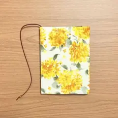 【 文庫本 】ブックカバー ハンドメイド キンモクセイ