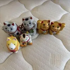 犬1体　招き猫 置物 5体セット