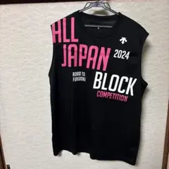 新品！デサントAll Japanノースリーブ、紺×ピンク、O 新品！デサントAll Japanノースリーブ、紺×ピンク、O - メルカリ