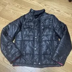 メンズ 男の子 ナイロン ジャンパー 黒 ブラック Mサイズ 中古