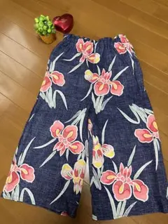 浴衣リメイク✴️リラックスパンツ　S-Mサイズ