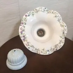 アンティーク　 陶器製 ランプシェード 　イギリス