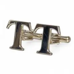 52【良品】Tiffany&Co. カフス ボタン Tロゴ SV925
