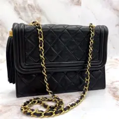【最終値下】美品✨ シャネル フリンジ マトラッセ チェーンショルダーバッグ