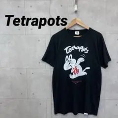 Tetrapots テトラポッツ Ｔシャツ プリント メンズ XL 黒