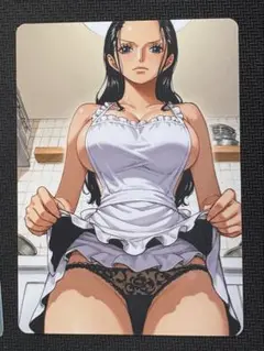 ウラシク　セクシー美女カード　ロビン　エプロン衣装