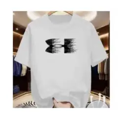 アンダーアーマーサンプリング　Tシャツ　ホワイト　サイズＬ　ドライ素材