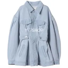 eimy istoire❤︎ペプラムラインデニムジャケット
