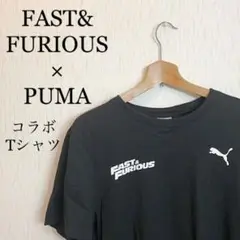 ワイルドスピード ワイスピ 黒 車 Tシャツ プーマ 丸首 半袖 コラボ 韓国