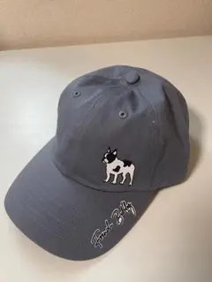 【フレンチブルドック】 オリジナルCAP　キャップ　ストーンブルー