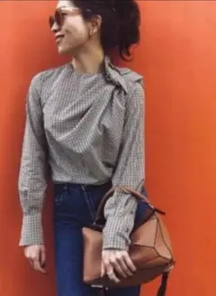 イザベル・マラン チェック ブラウス S 美品