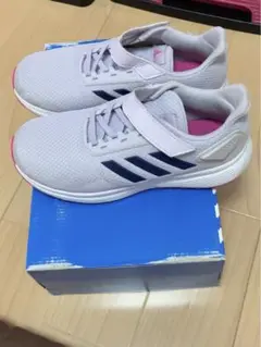 adidas 21.5cm ファイト パープル スニーカー