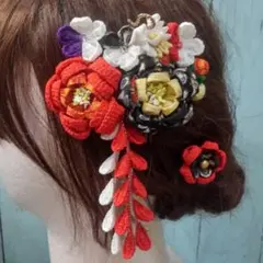 つまみ細工　髪飾り