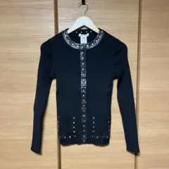 CELINE セリーヌ ニット 美中古 ブラック Mサイズ