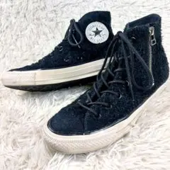 希少別注 SINME CONVERSE サイドジップスエードハイカットスニーカー