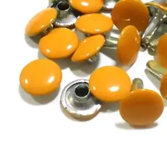 カラー 両面カシメ 10ｍｍ ヤマブキ 20組 カシメ レザークラフト 定形外