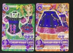 アイカツカード　大地のの　ピンクレオパードコーデ