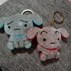 クレヨンしんちゃん ☆しろ☆ キーホルダー 2個セット
