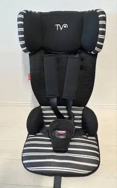 美品　日本育児　トラベルベスト　コンパクトチャイルドシート　ブラックボーダー