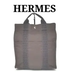 【美品】HERMES エルメス エールライン リュック グレー