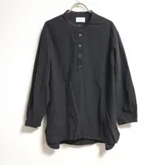 ✨綿100%✨ リブラキュー 【F】 シャツ 長袖 大人カジュアル 万能 黒