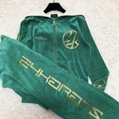 希少 24karats ベロア セットアップ ジャージ オカザイル グリーン 美品✨24karats ベロアジャージ セットアップ グリーン 希少