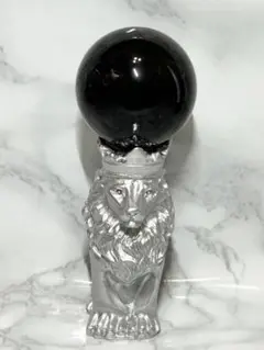 1点もの⭐️モリオンスフィア♡お得❣️ライオン台座つき⭐️