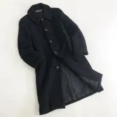 21k23《アーカイブ》 コムデギャルソン ウールコート ロングコートブラック