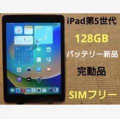 完動品SIMフリーiPad第5世代(A1823)本体128GB送料込RHLJL