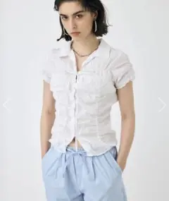 moussy SHIRRING RIBBON シャツ