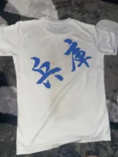 ホワイト Tシャツ 青色プリント 兵庫　陸上