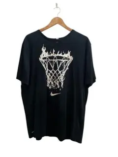 アメリカ古着　NIKE バスケットボール　半袖　Tシャツ　ブラック