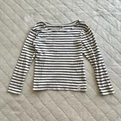 ポップアップショップ 長袖ボーダーTシャツ 110 120 ロンT ボートネック