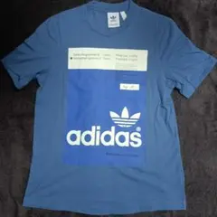 adidas ブルー Tシャツ Mサイズ