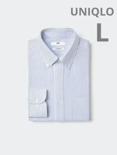 【新品】UNIQLO スーパーノンアイロンジャージースリムシャツ ストライプ