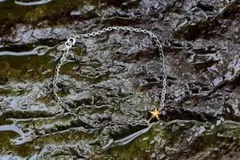 amp japan Crazy Chain Gold Star Anklet