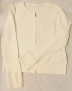 Rene ルネ ダブルジップ カーディガン 38 極美品 長袖