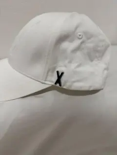 【試着のみ】VARZAR ホワイト ベースボールキャップ Xロゴ